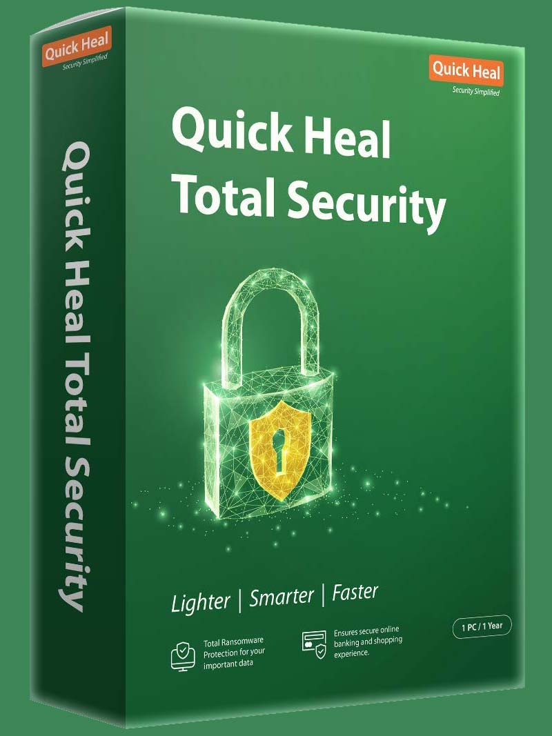 Quick Heal Total Security Latest Version – 1 PC, 1 Year License - Digital License Email Delivery - ViyaanS